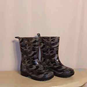 CAPELLI Boys Toddler Army Rain Boots